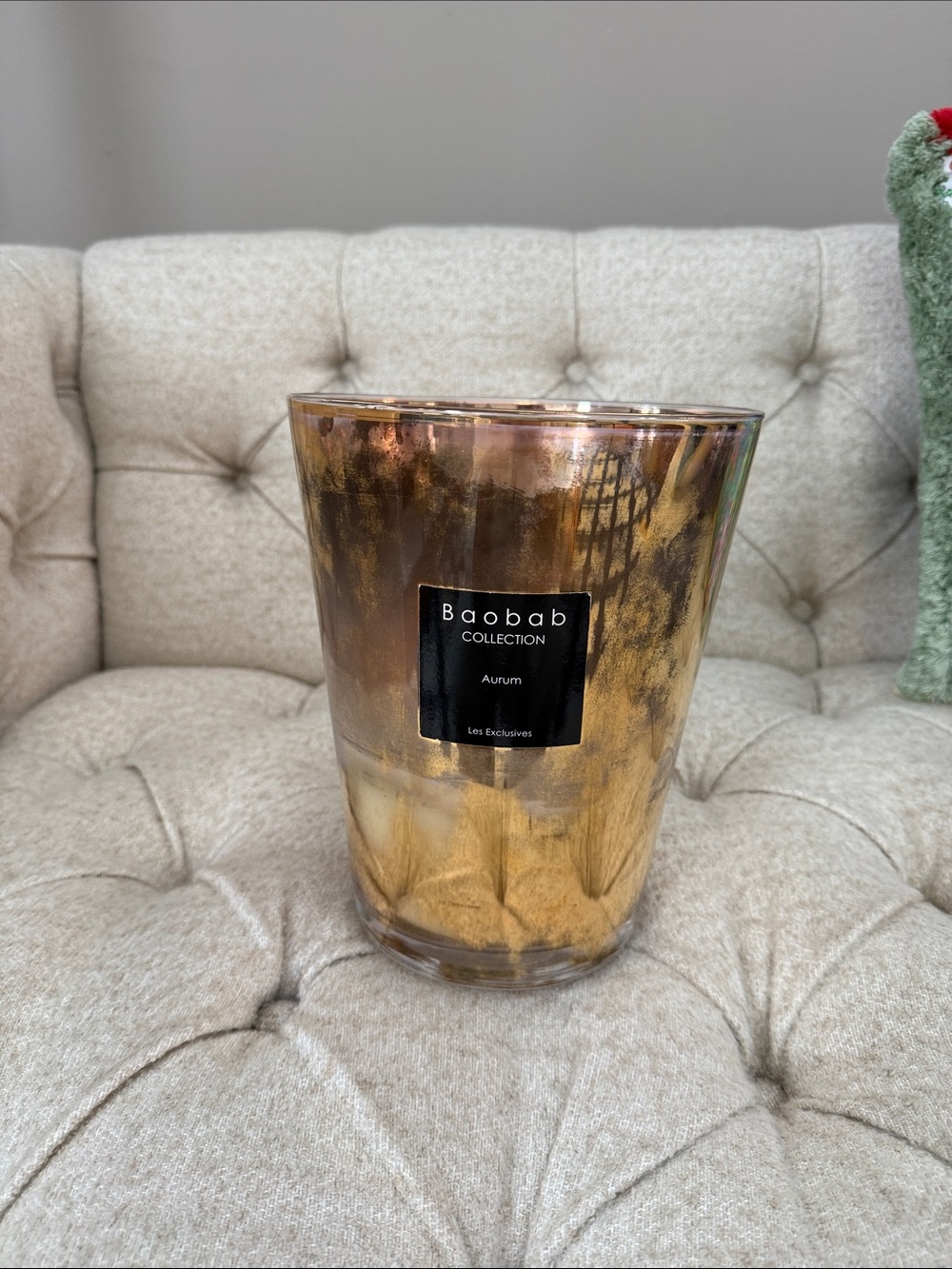Baobab Collection Aurum Metallic Gold Glass Accent